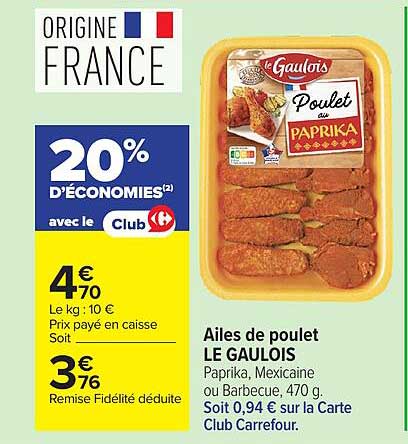 Le Gaulois Poulet Paprika