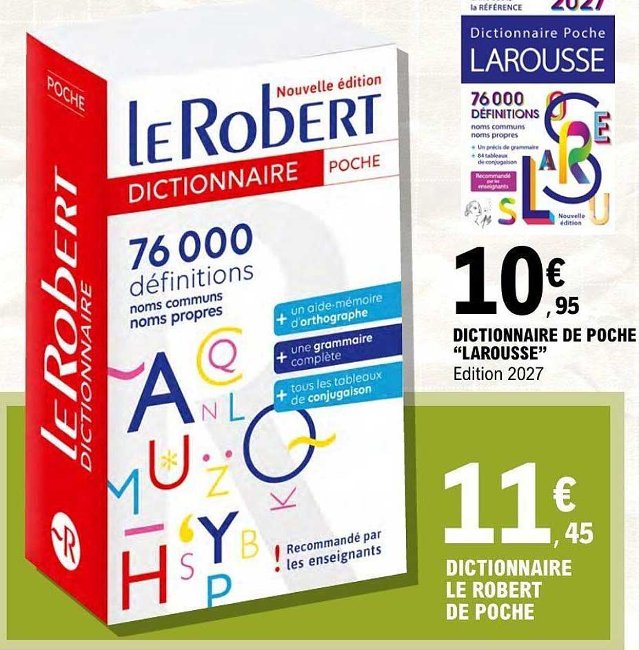 Le Robert Dictionnaire Poche