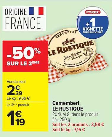 LE RUSTIQUE Camembert