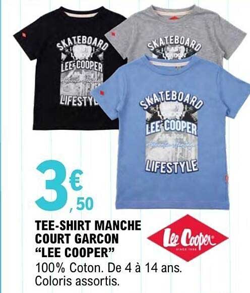 Lee Cooper TEE-SHIRT MANCHE COURT GARCON