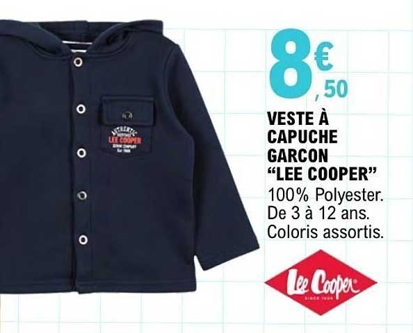 Lee Cooper Veste à capuche garçon