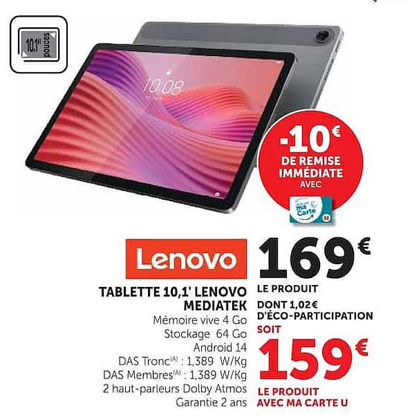 Lenovo Tablette 10,1