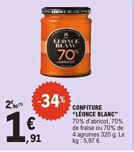 LÉONCE BLANC 70% d'ABRICOT