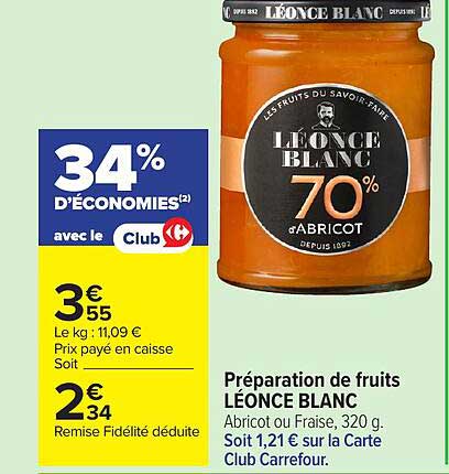 LÉONCE BLANC Préparation de fruits