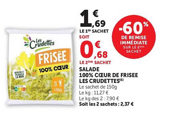 Les Crudettes FRISÉE 100% CŒUR