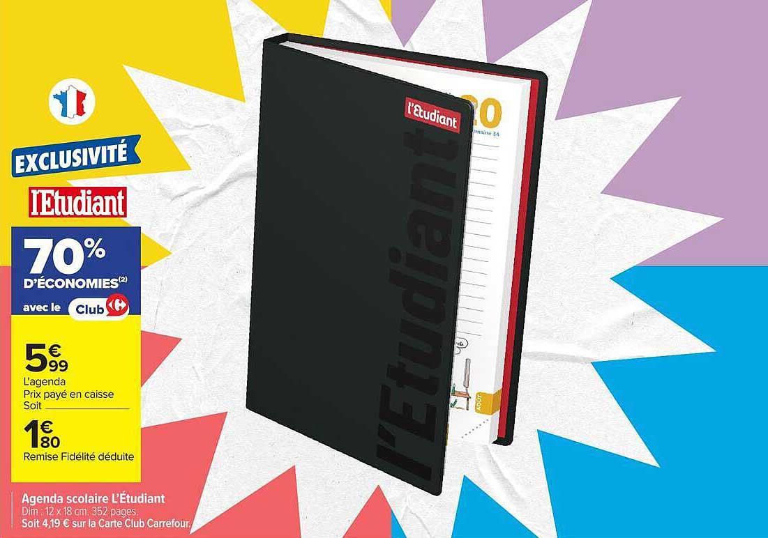 L'Etudiant Agenda scolaire