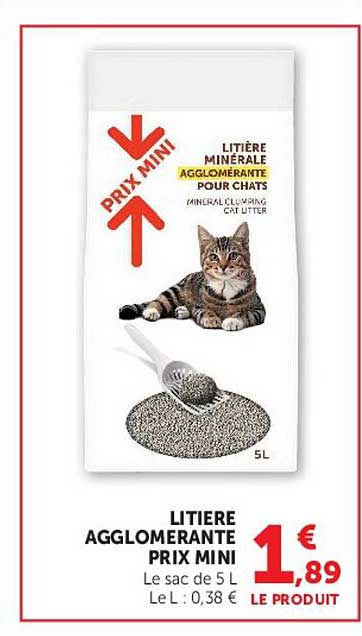 LITIÈRE AGGLOMÉRANTE