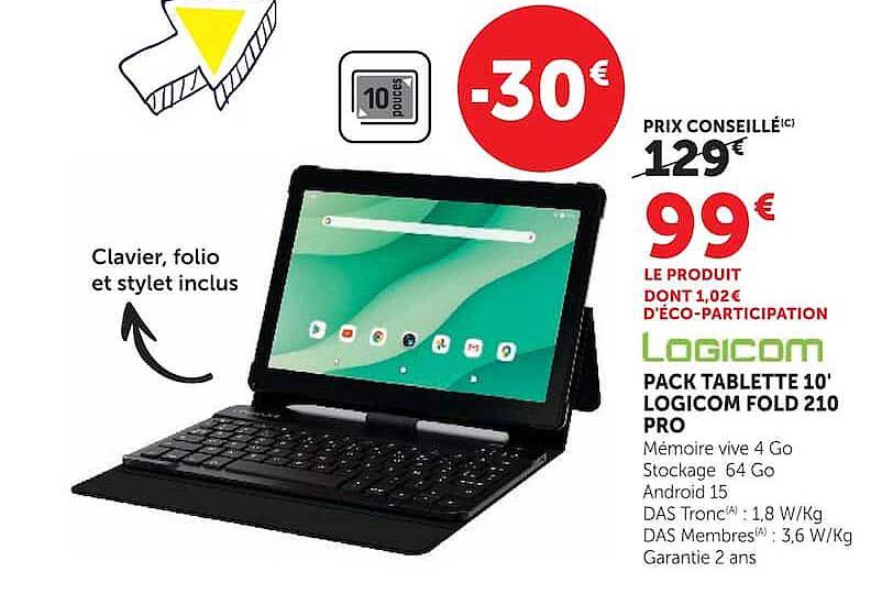 LOGICOM PACK TABLET 10' LOGICOM FOLD 210 PRO