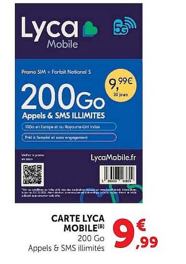 Lyca Mobile 200 Go