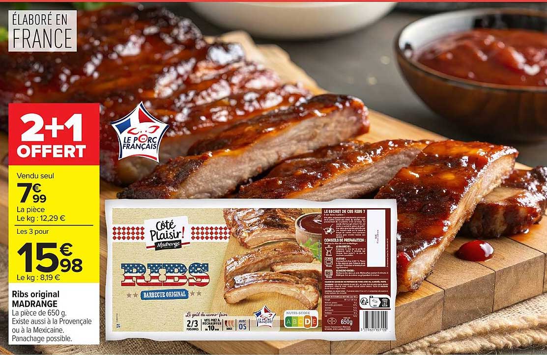MADRANGE Ribs original