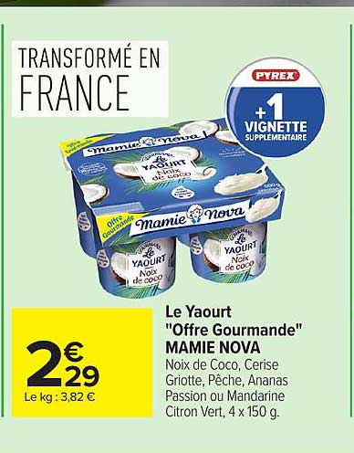 MAMIE NOVA Le Yaourt "Offre Gourmande