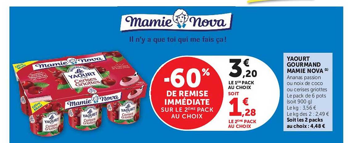 Mamie Nova Yaourt Gourmand
