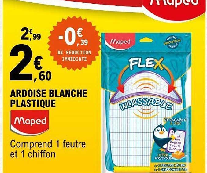 Maped Ardoise Blanche Plastique