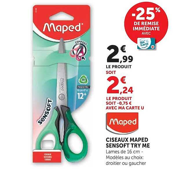 Maped Ciseaux Sensoft Try Me