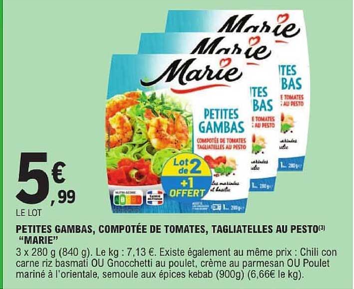 Marie Petites Gambas