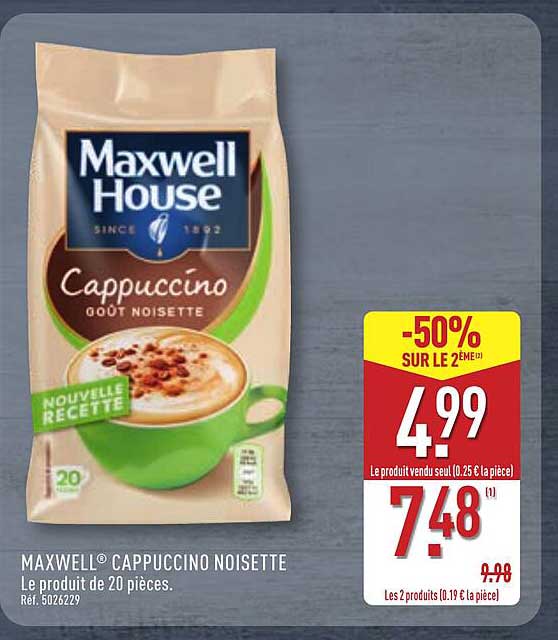 Maxwell Cappuccino noisette