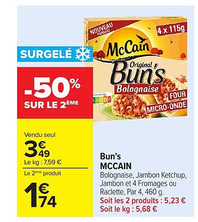 McCain Bun's Bolognise