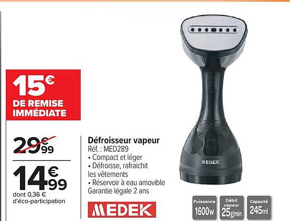 MEDEK Défroisseur vapeur