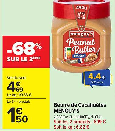 MENGUY'S Beurre de Cacahuètes
