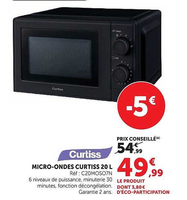 Micro-ondes Curtiss 20 L