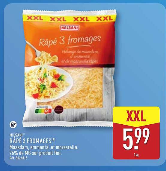 MILSANI RÂPÉ 3 FROMAGES