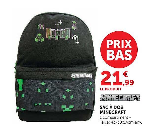 Minecraft Sac à dos Minecraft