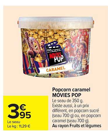 MOVIES POP Popcorn caramel