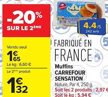 Muffins CARREFOUR SENSATION