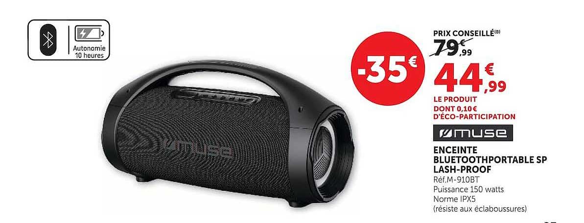 Muse ENCEINTE BLUETOOTHPORTABLE SP