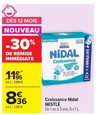Nestlé Nidal Croissance