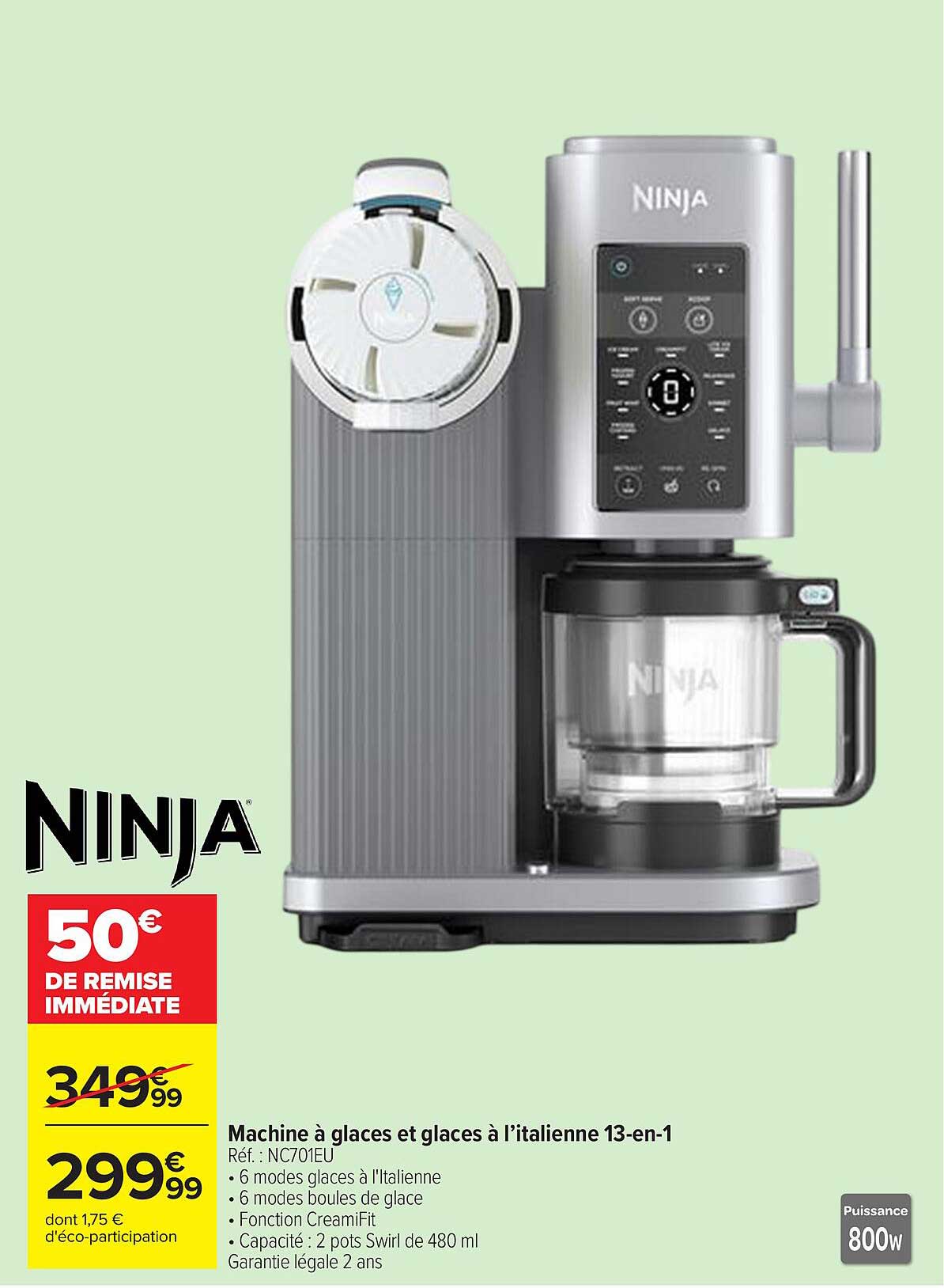 Ninja Machine à glaces et glaces à l’italienne 13-en-1