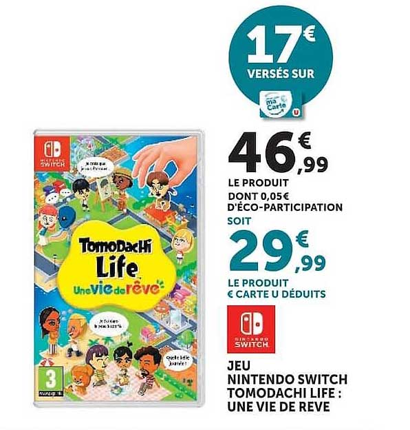 Nintendo Switch Tomodachi Life : Une Vie de Rêve