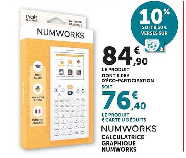 NUMWORKS Calculatrice graphique