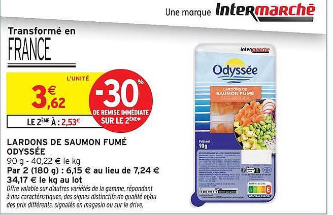 Odyssée Lardons de saumon fumé