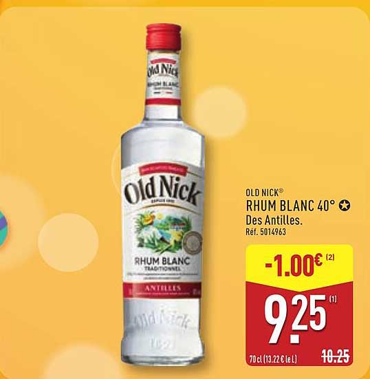 Old Nick Rhum Blanc 40°