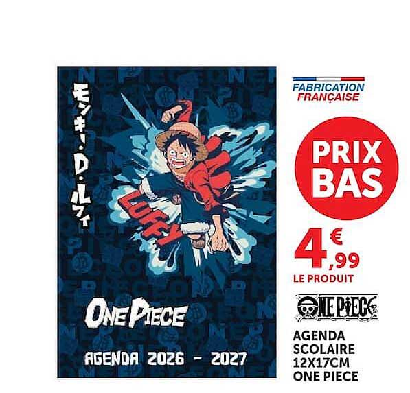 One Piece Agenda Scolaire