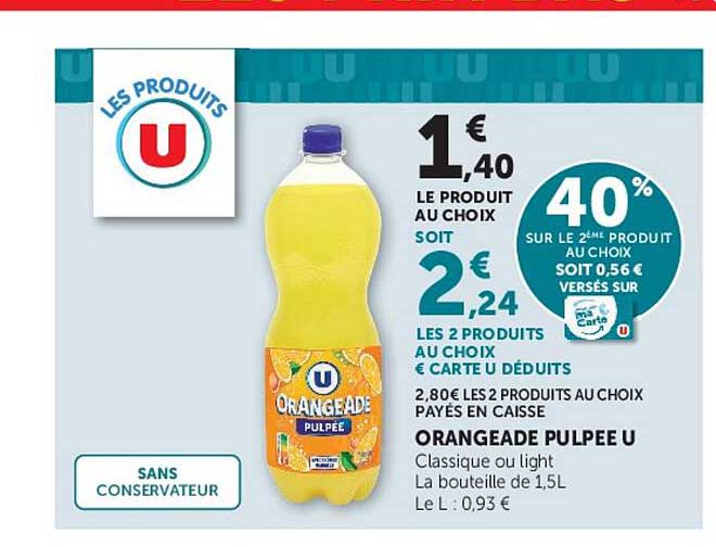 ORANGEADE PULPEE U