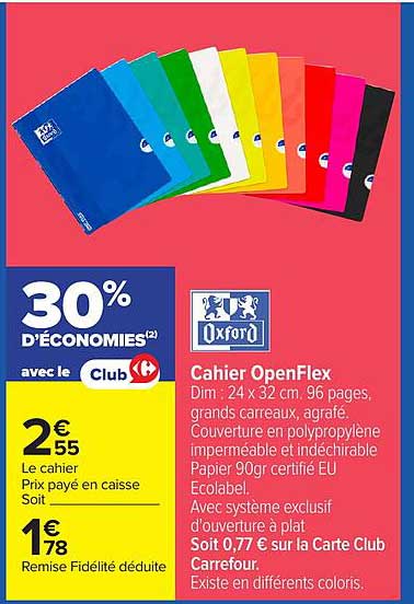 Oxford Cahier OpenFlex