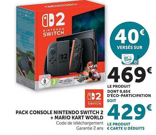 PACK CONSOLE NINTENDO SWITCH 2 + MARIO KART WORLD