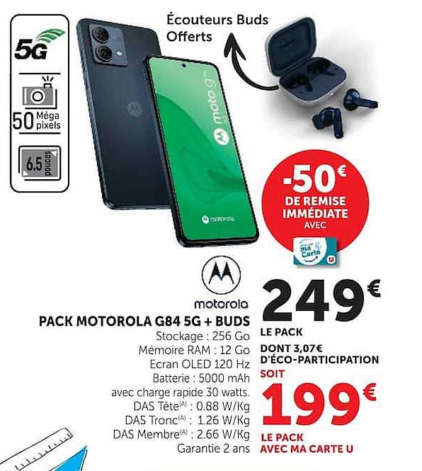 PACK MOTOROLA G84 5G + BUDS