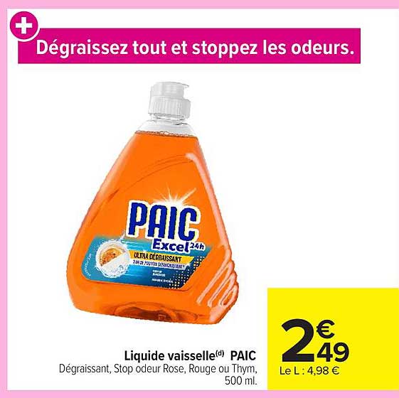 PAIC Liquide vaisselle