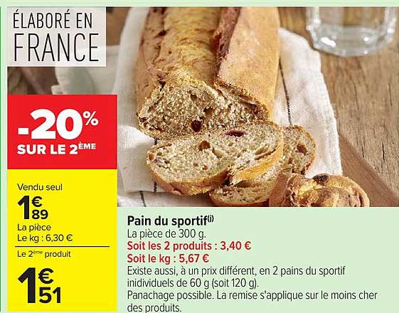 Pain du sportif