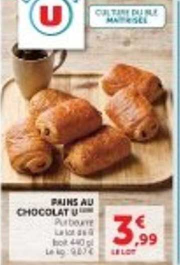 Pains au chocolat U Maisonneé