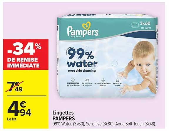 Pampers 99% water