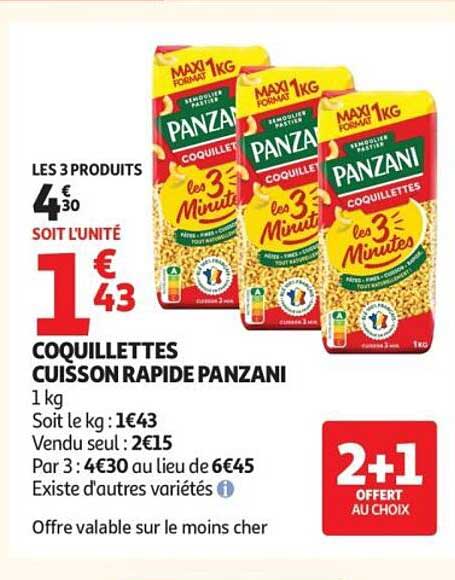 Panzani Coquillettes cuisson rapide