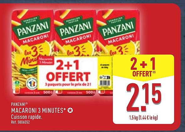 PANZANI MACARONI 3 MINUTES*