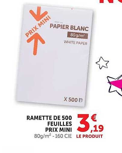 PAPIER BLANC