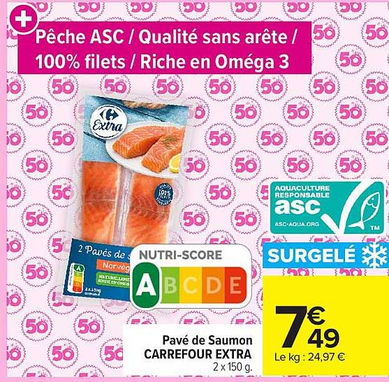 Pavé de Saumon CARREFOUR EXTRA