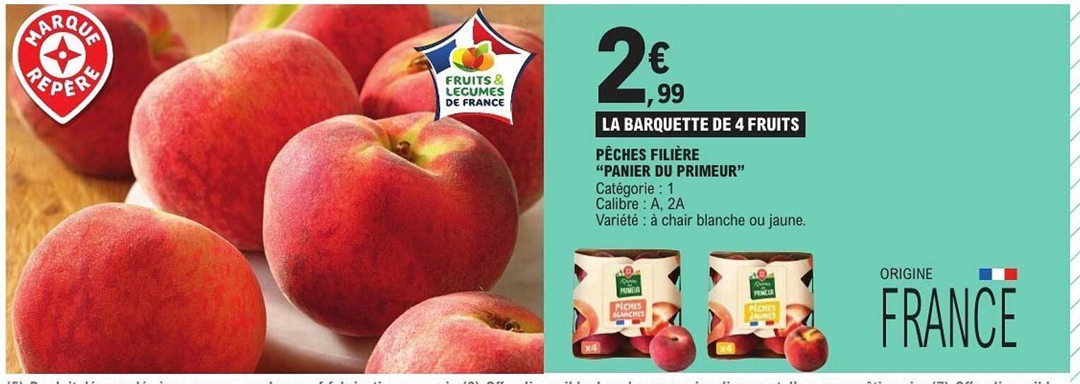 PÊCHES FILIÈRE “PANIER DU PRIMEUR”