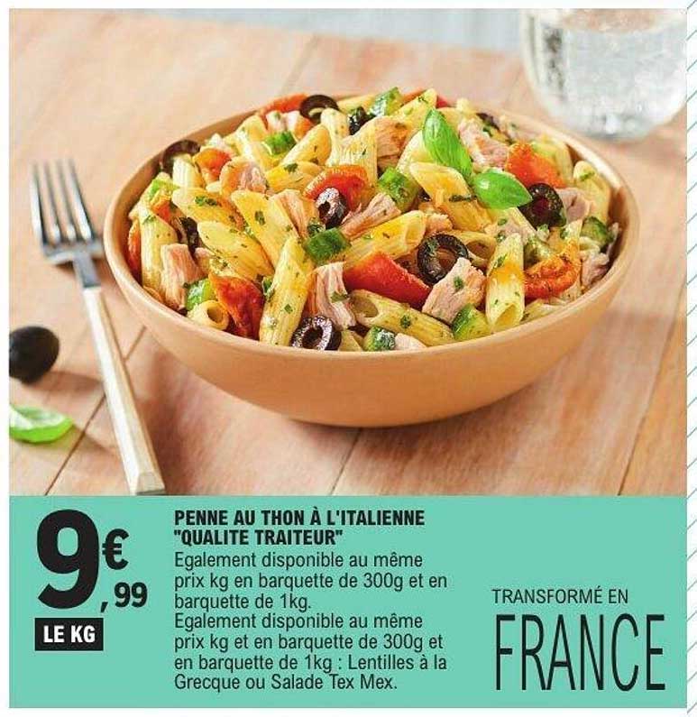 PENNE AU THON À L'ITALIENNE